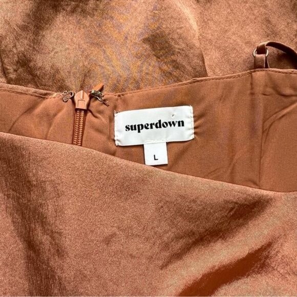 Superdown Gianna Slit Mini Dress - L - Picture 5 of 7